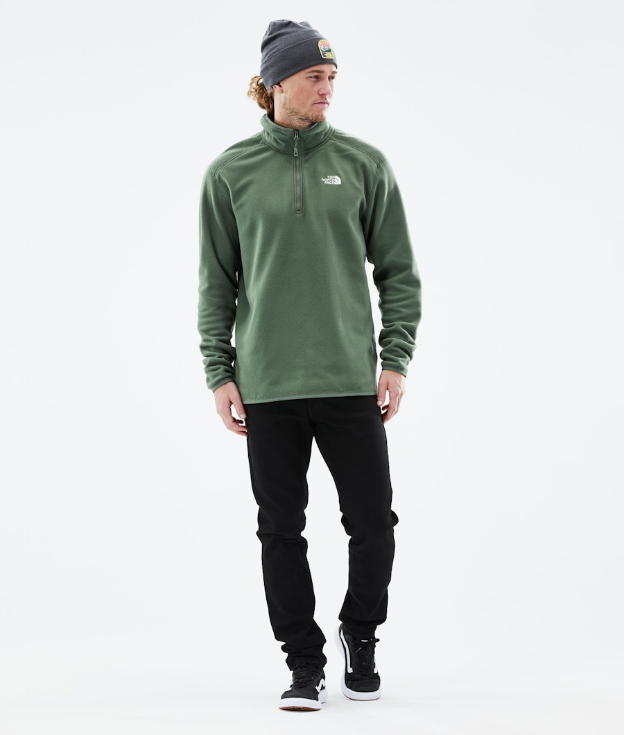 The North Face 100 Glacier 1/4 Zip Sweat Polaire Thyme