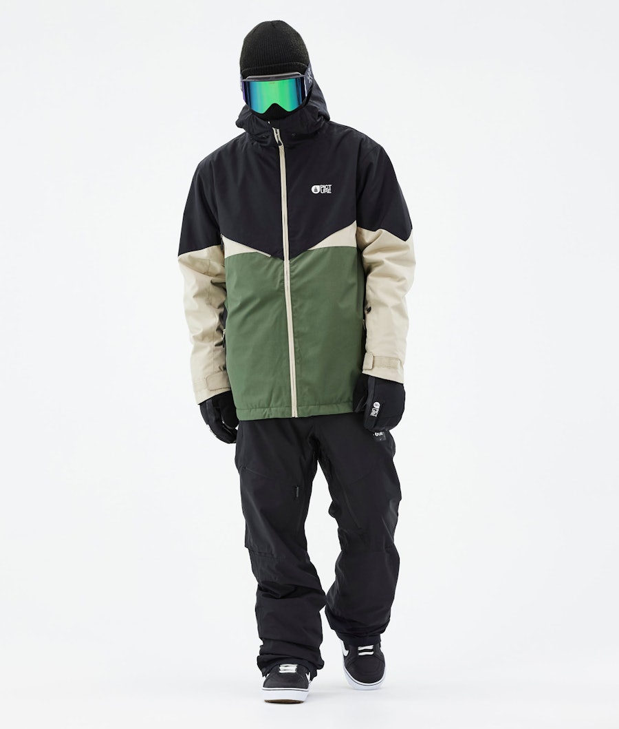 Picture Styler Snowboard jas Black/Lychen Green