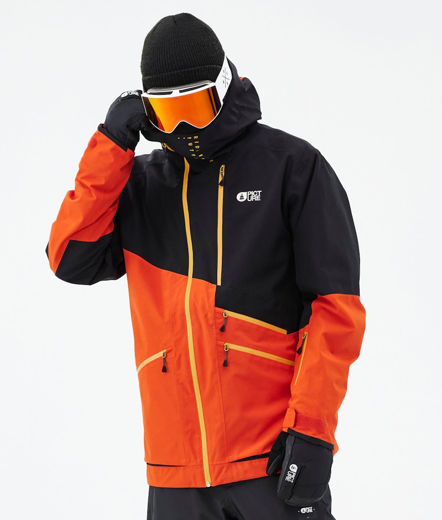 Picture Alpin Ski Jacket Black/Pumpkin Red