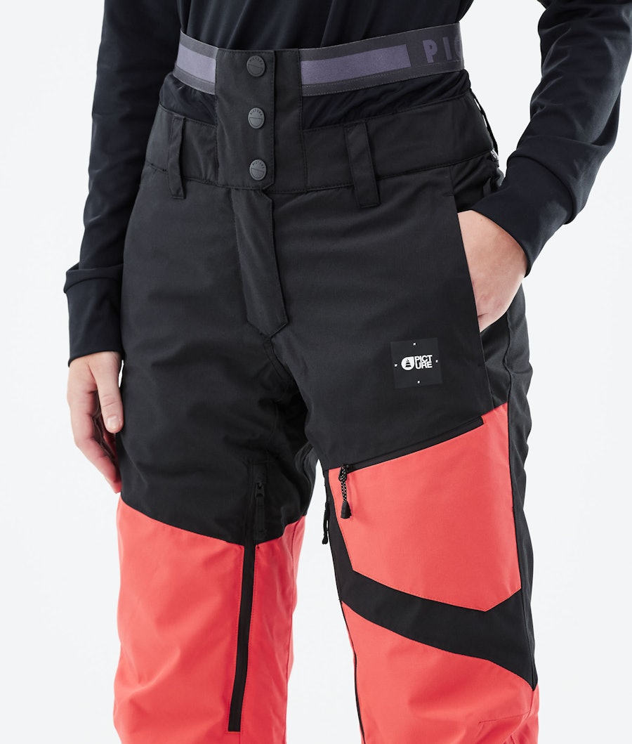 Picture Seen Women's Snowboard Pants Hot Coral/Black
