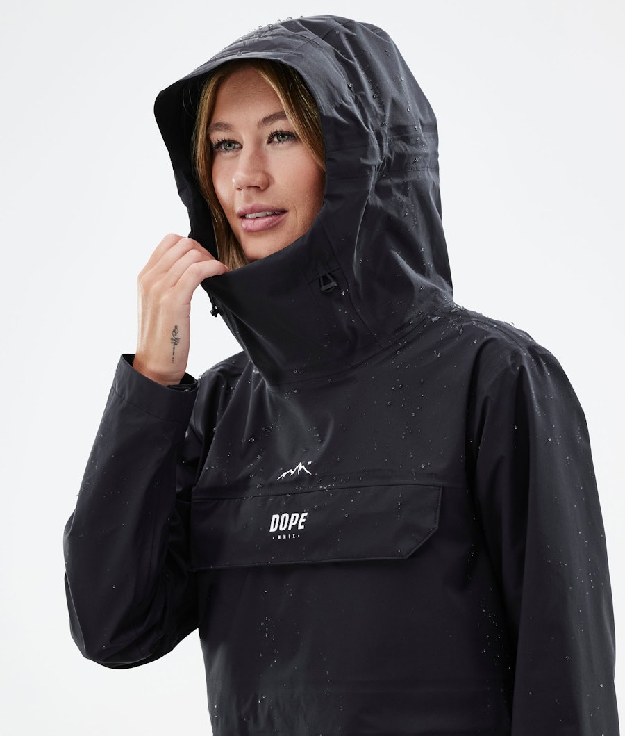 Dope Downpour W Women's Rain Jacket Black