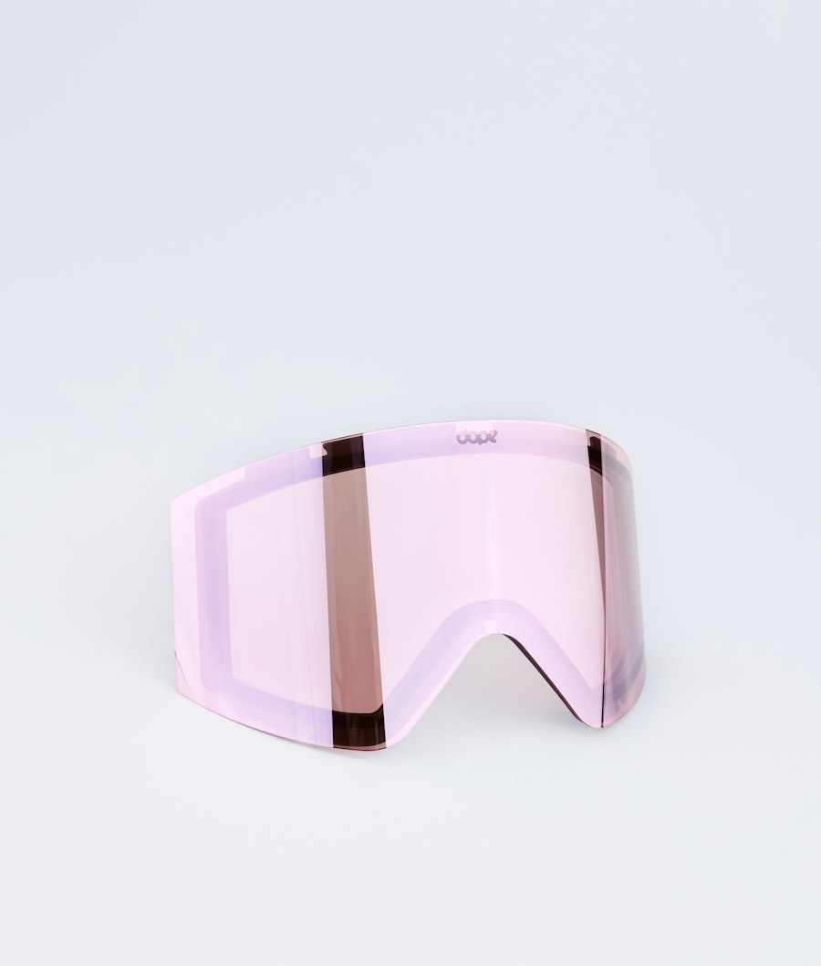  Sight Goggle Lens Ecran de remplacement pour masque de ski Pink Mirror
