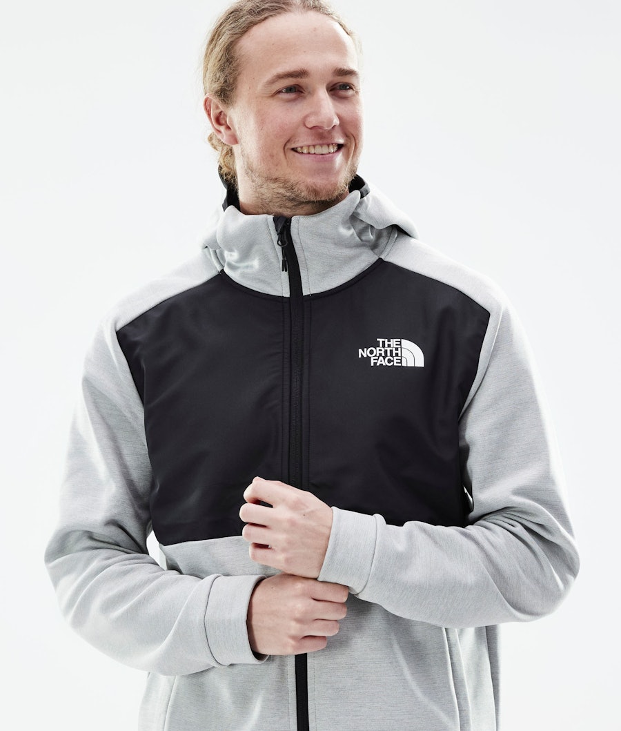 The North Face Mountain Athletics Full Zip Fleece Sweater Tnf Light Grey Heather/Tnf Black