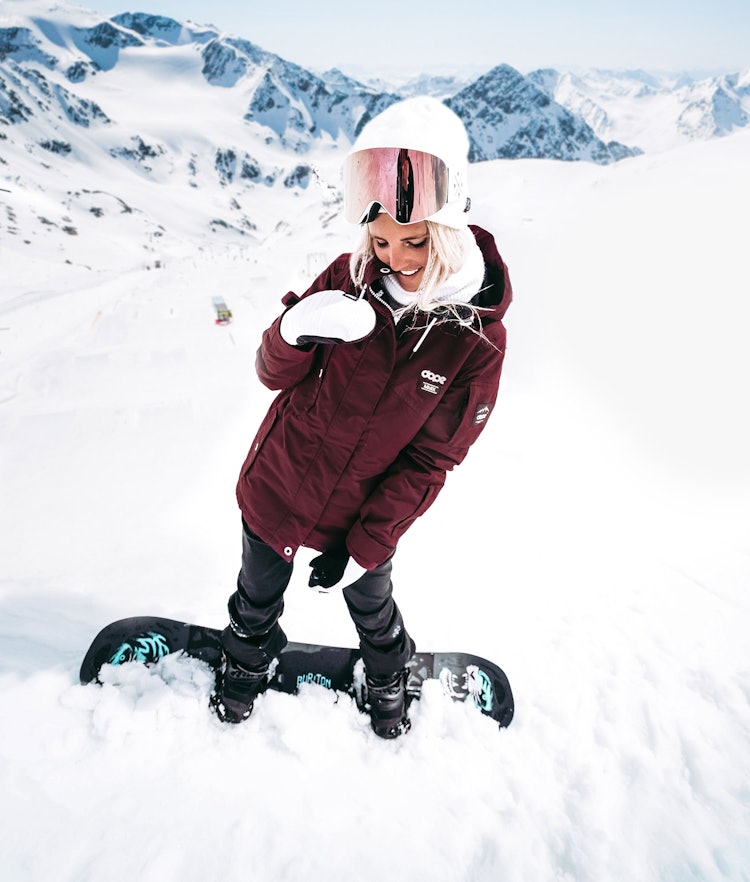 Dope Adept W 2018 Snowboard Jacket Women Burgundy, Image 2 of 12