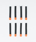 8pc Rips Tape Zip Puller Replacement Parts Black/Orange Tip, Image 1 of 3