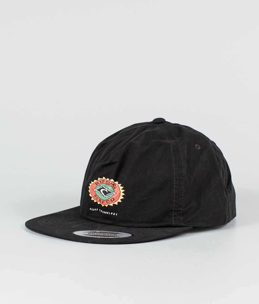 Rip Curl Fade Out Sun Snapback Cap Washed Black