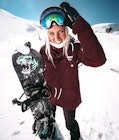 Dope Annok W 2018 Snowboard Jacket Women Burgundy