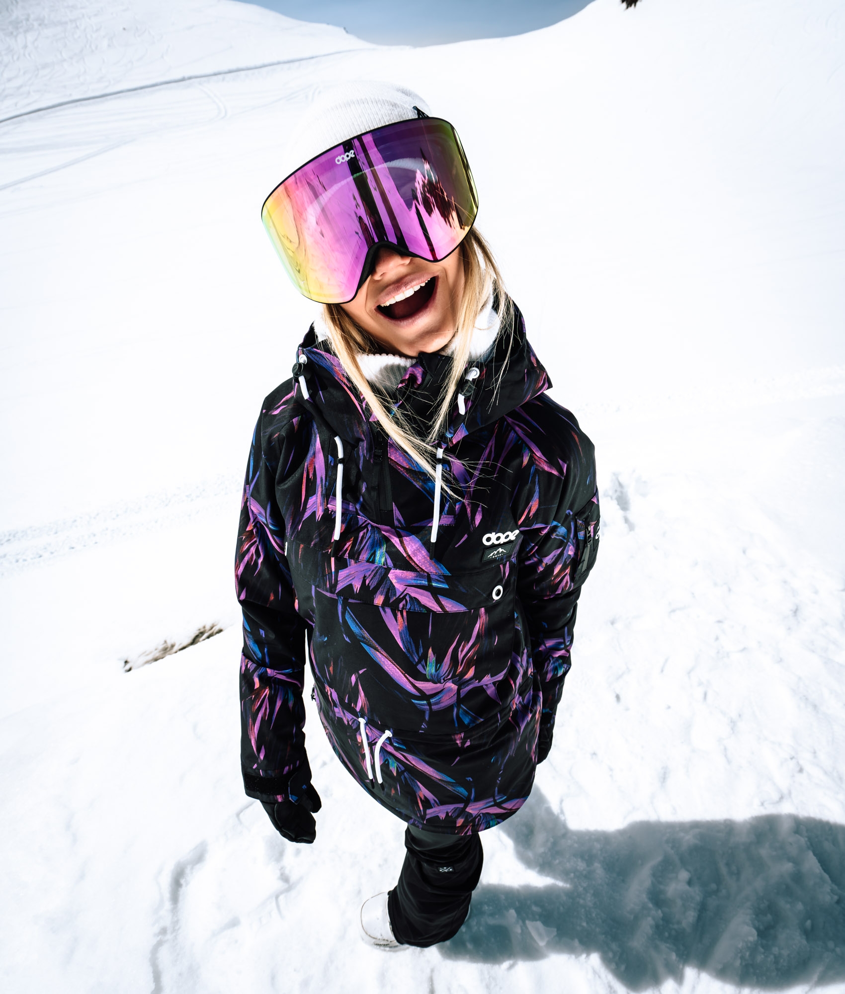 purple snowboard jacket