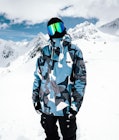 Dope Adept 2019 Snowboard Jacket Men Blue Camo