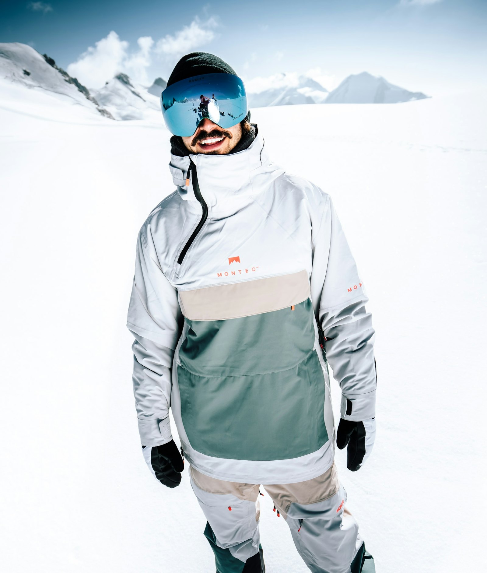 Dune 2019 Ski Jacket Men Light Grey/Atlantic/Desert