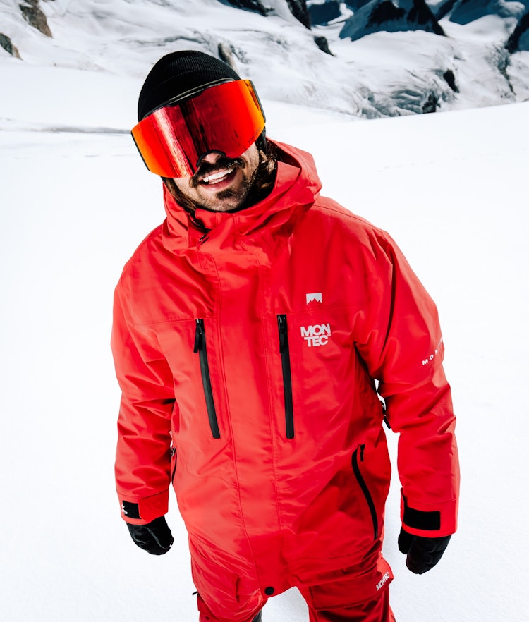 Montec Fawk 2019 Kurtka Snowboardowa Mężczyźni Red, Zdjęcie 2 z 13