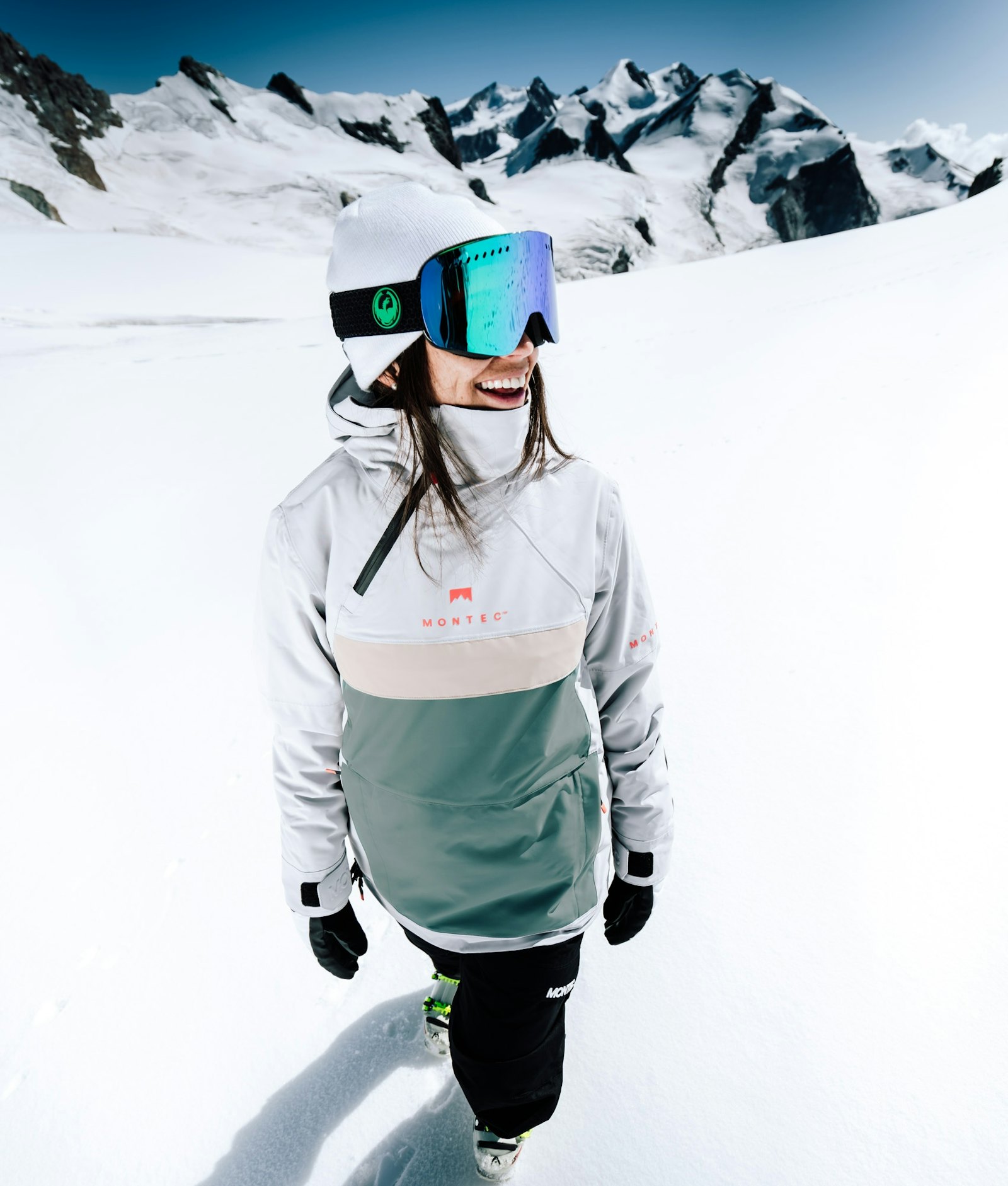 Dune W 2019 Ski Jacket Women Light Grey/Atlantic/Desert Renewed
