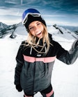 Dope Lunar W Snowboard Jacket Women Black Pink Pearl