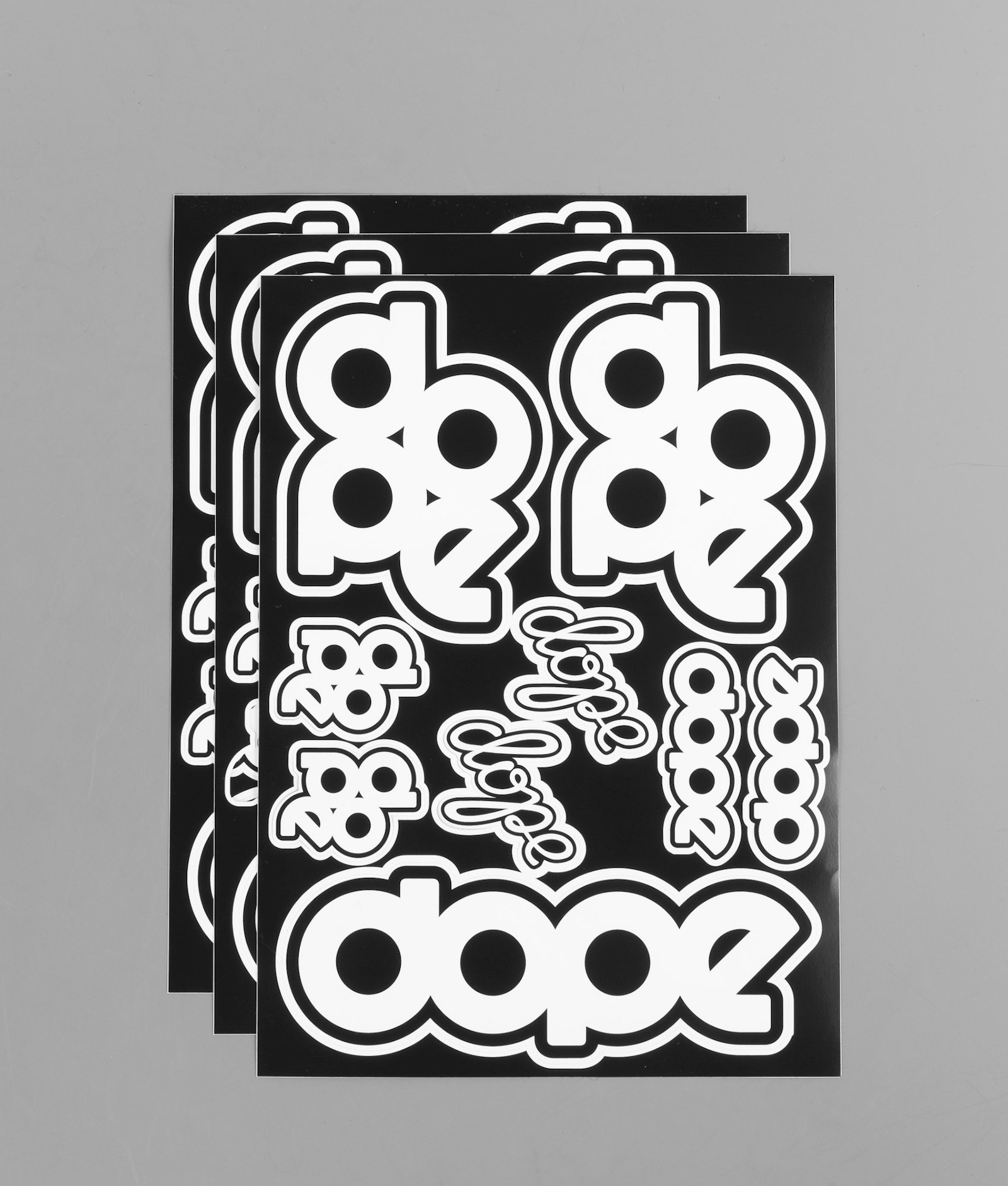 Dope Original X3 Stickers Black/White