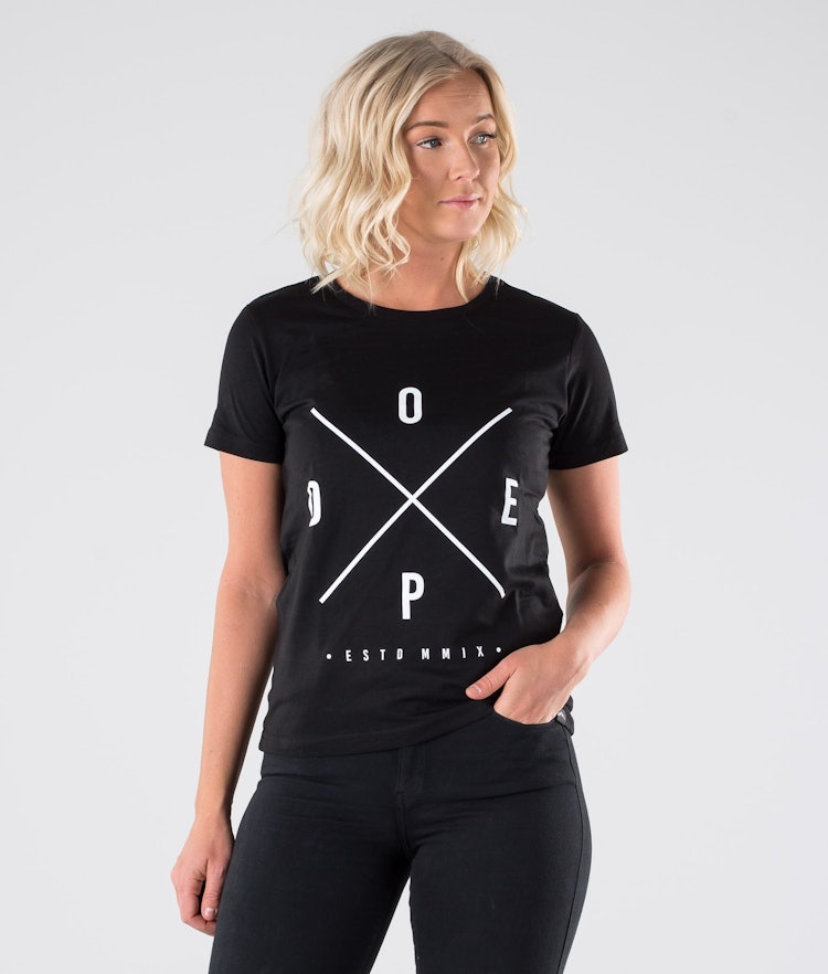 2X-UP Copain T-shirt Dame Black, Bilde 1 av 5