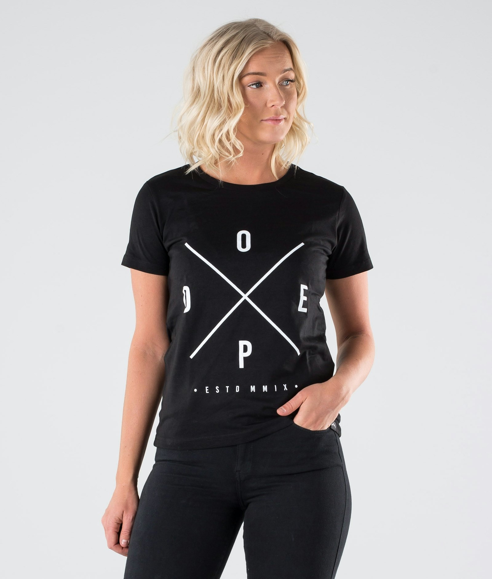 Dope 2X-UP Copain T-shirt Dam Black