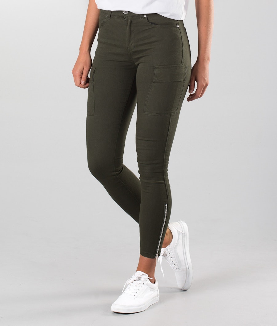 Dr Denim Dezie Housut Riot Green