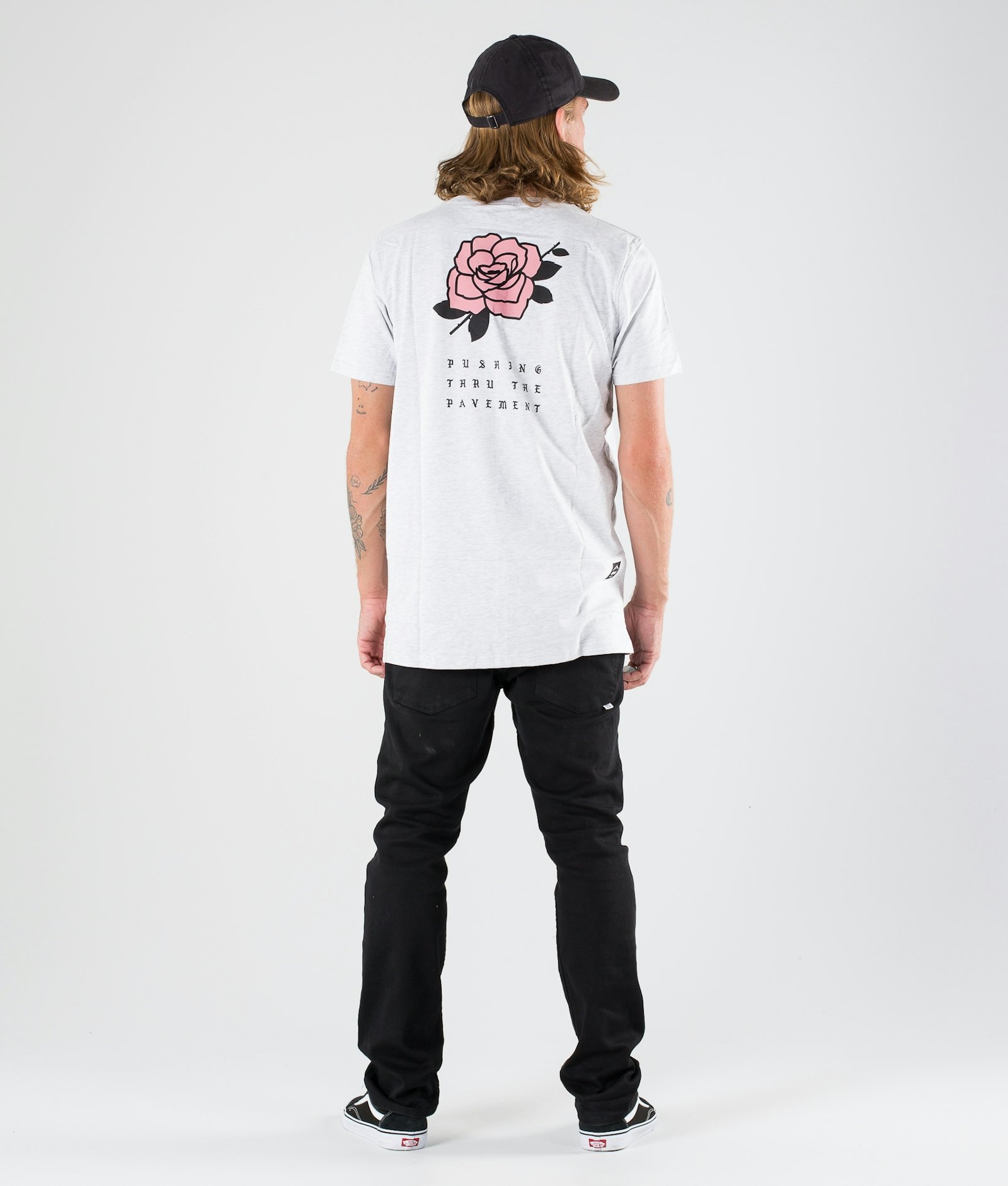 Dope Rose T-shirt Herre Greymelange