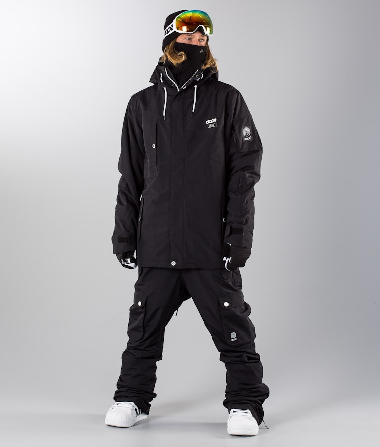 Dope Adept 2018 Snowboard Jacket Men Black/Black