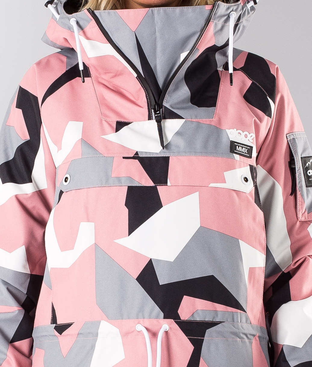pink camo ski jacket