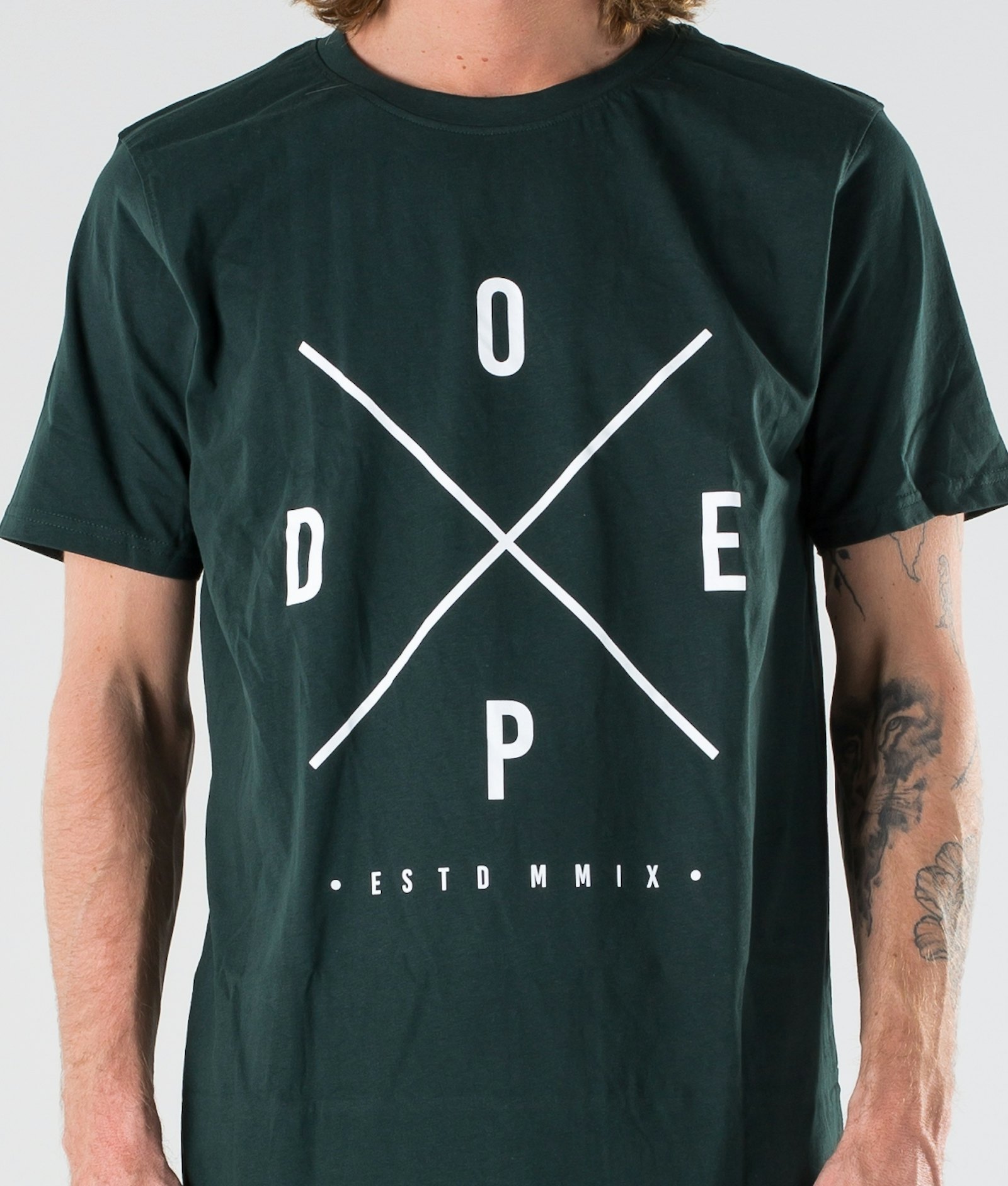 Dope 2X-UP T-paita Miehet Royal Green
