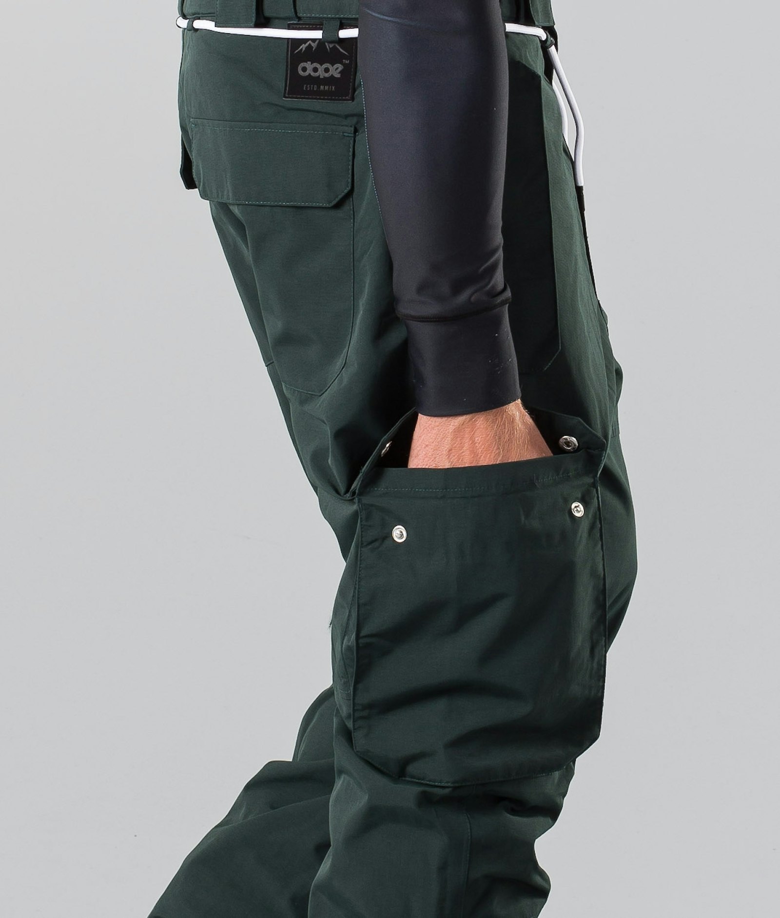 Dope Iconic Pantalones Snowboard Hombre Bottle Green - Verde