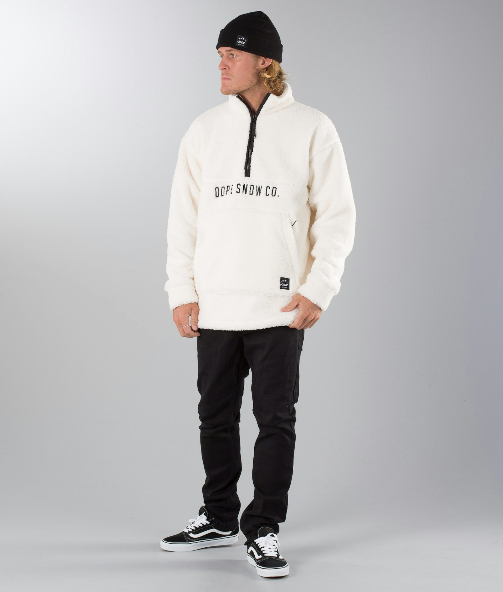 Dope Pile Sweat Polaire Homme White