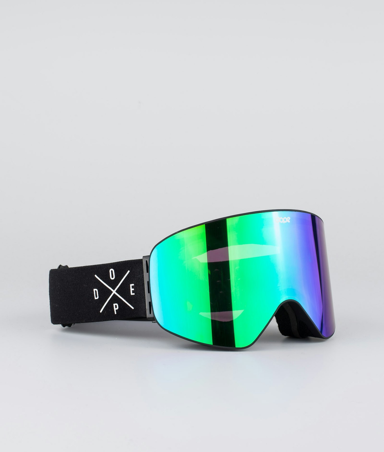 Dope Flush 2X-UP Skidglasögon Black W/Black Green Mirror