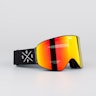 Dope Flush 2X-UP Masque de ski Black W/Black Red Mirror