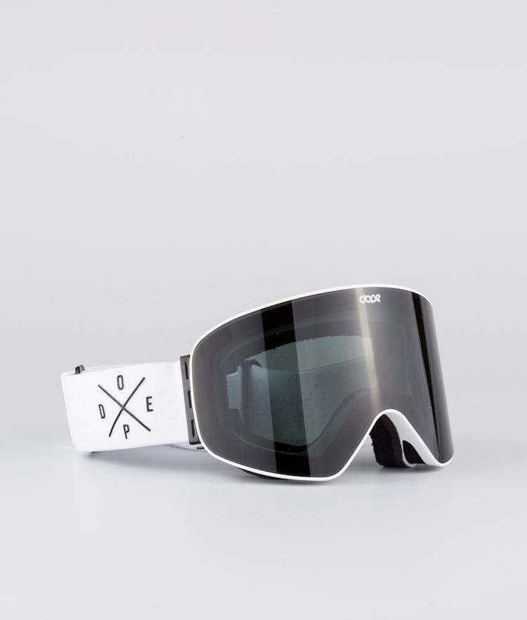 Dope Flush 2X-UP Men's Ski Goggles White W/White Black