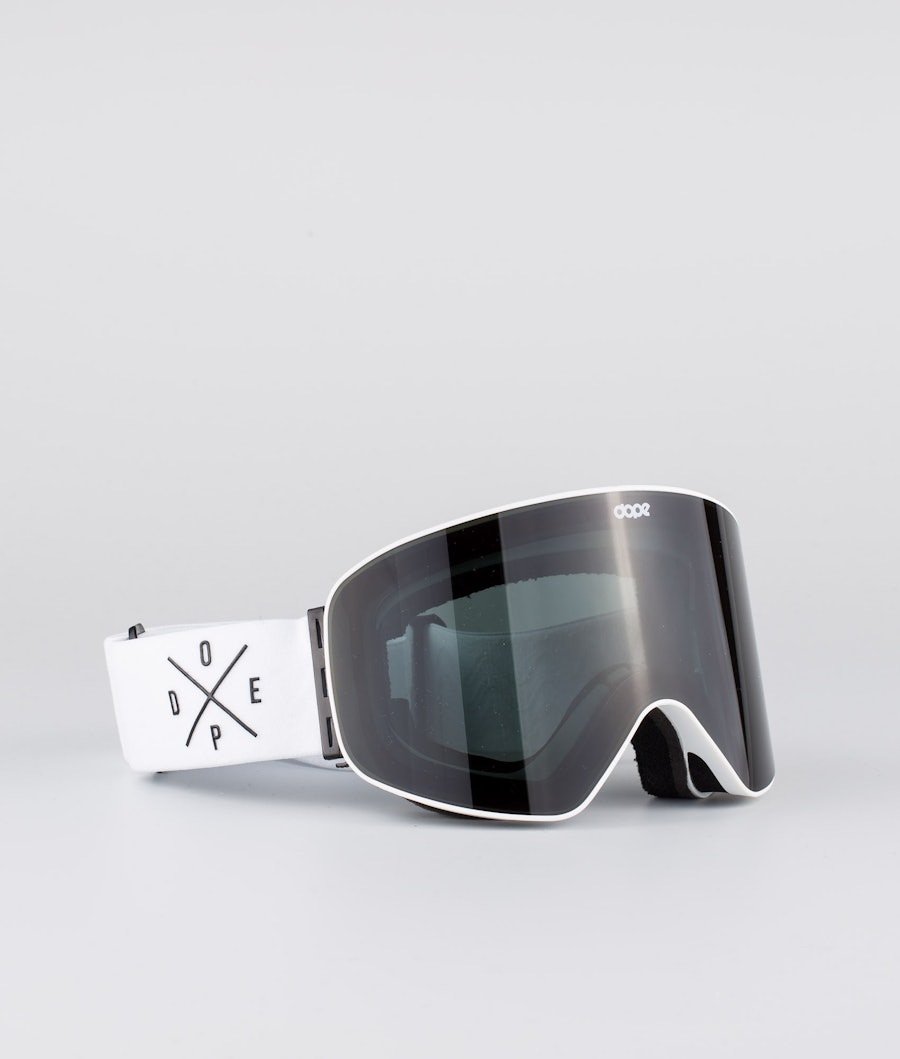 Dope Flush 2X-UP Ski Goggle White W/White Black