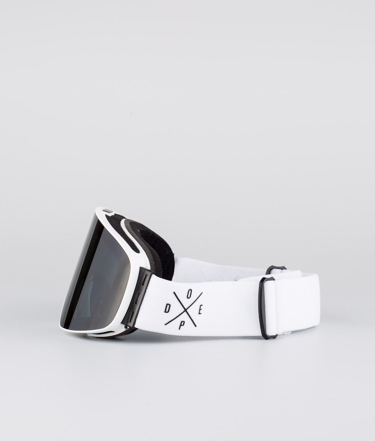Flush 2X-UP Ski Goggles White W/White Black, Image 3 of 7