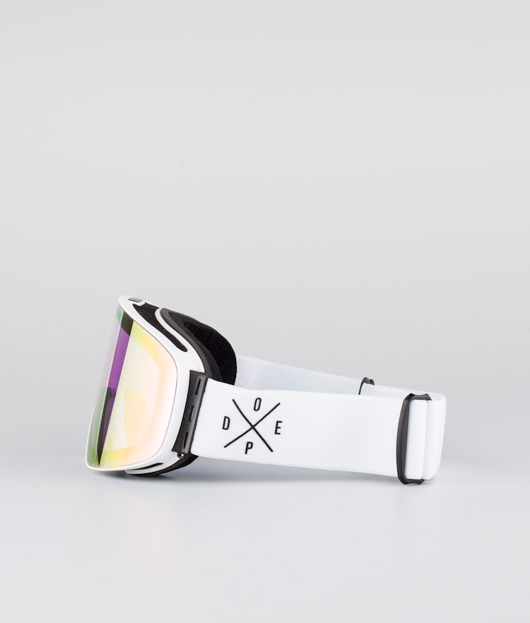Dope Sight Gafas de esquí Hombre White W/White Champagne Mirror - Blanco