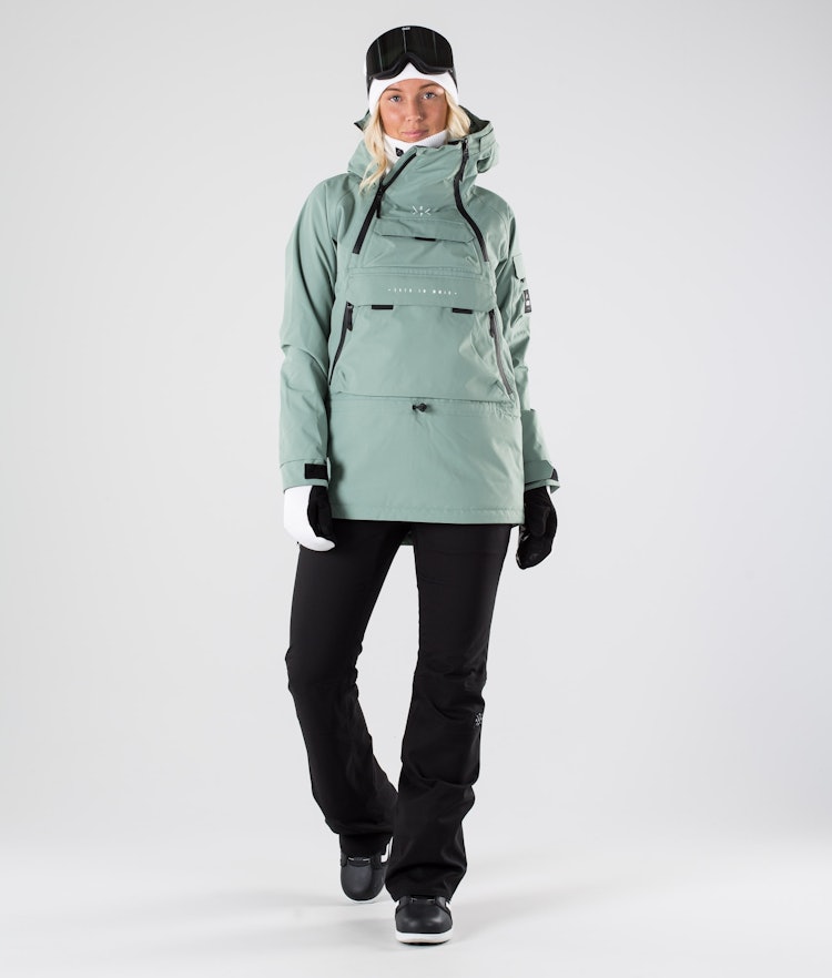 Akin W 2019 Veste Snowboard Femme Faded Green, Image 7 sur 8