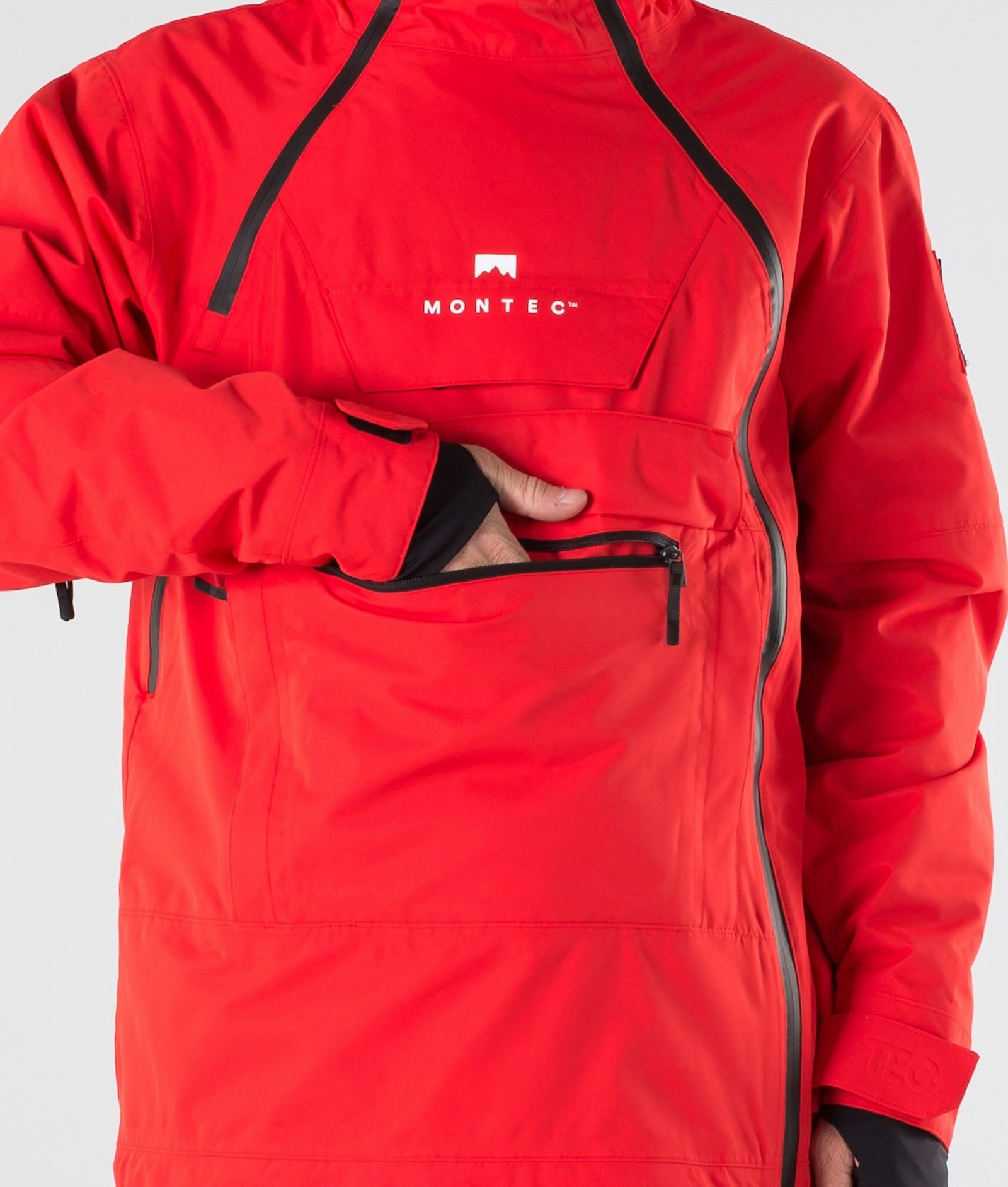 Doom 2019 Ski Jacket Men Red Renewed