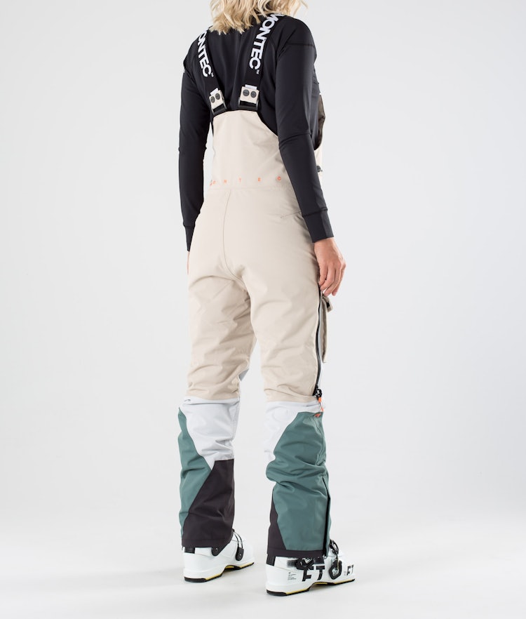 Fawk W 2019 Pantalon de Ski Femme Desert/Light Grey/Atlantic, Image 2 sur 7