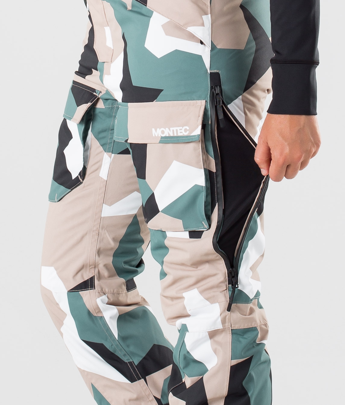 Montec Fawk W 2019 Pantalon de Ski Femme Atlantic Camo Vert