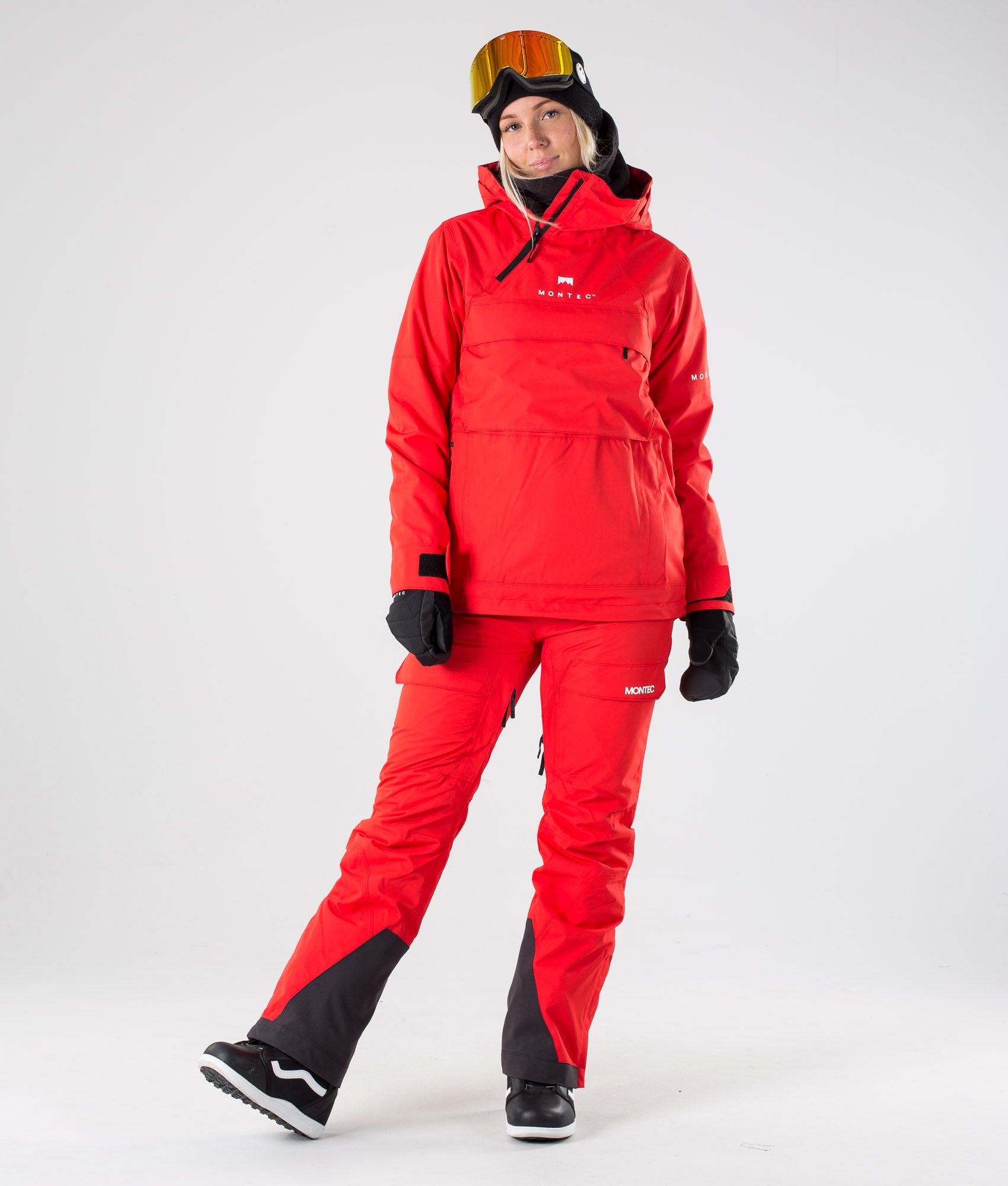 red womens snowboard jacket