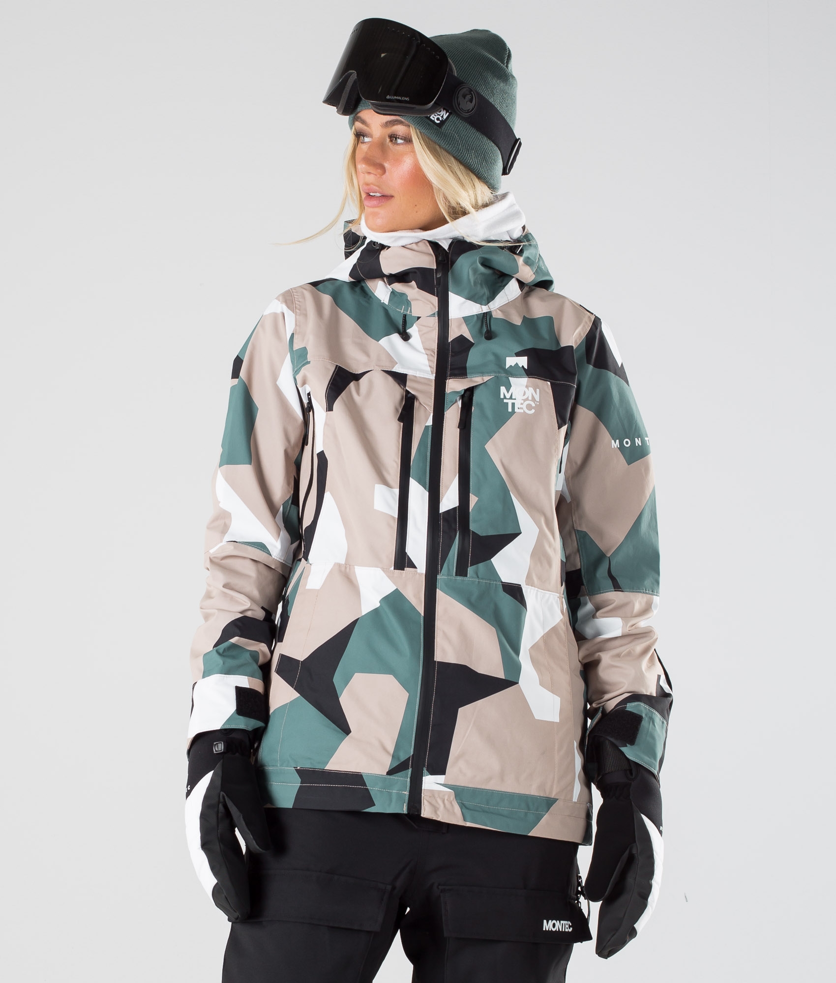 Montec Moss W 2019 Veste de Ski Femme Atlantic Camo