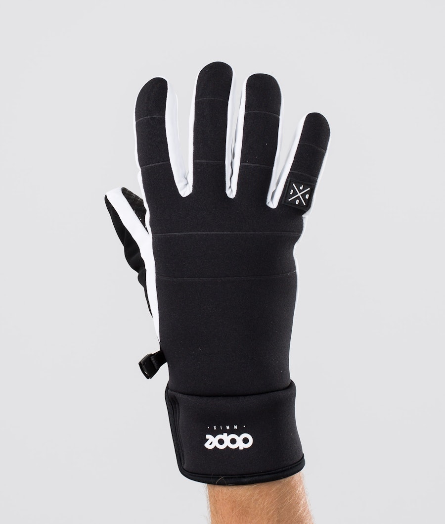 Dope Signet Men's Ski Gloves Black White