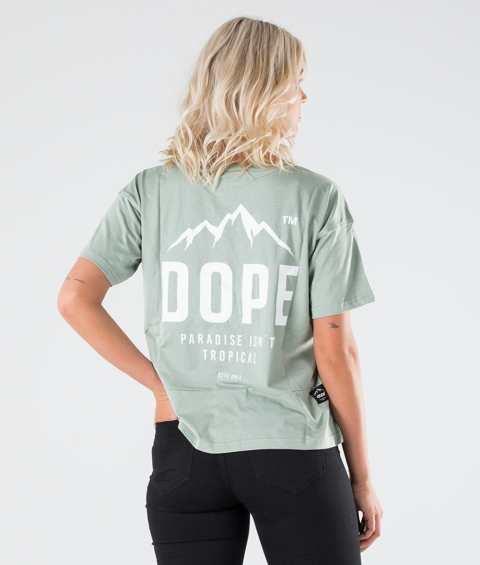 Dope Grand Paradise II T-shirt Donna Faded Green