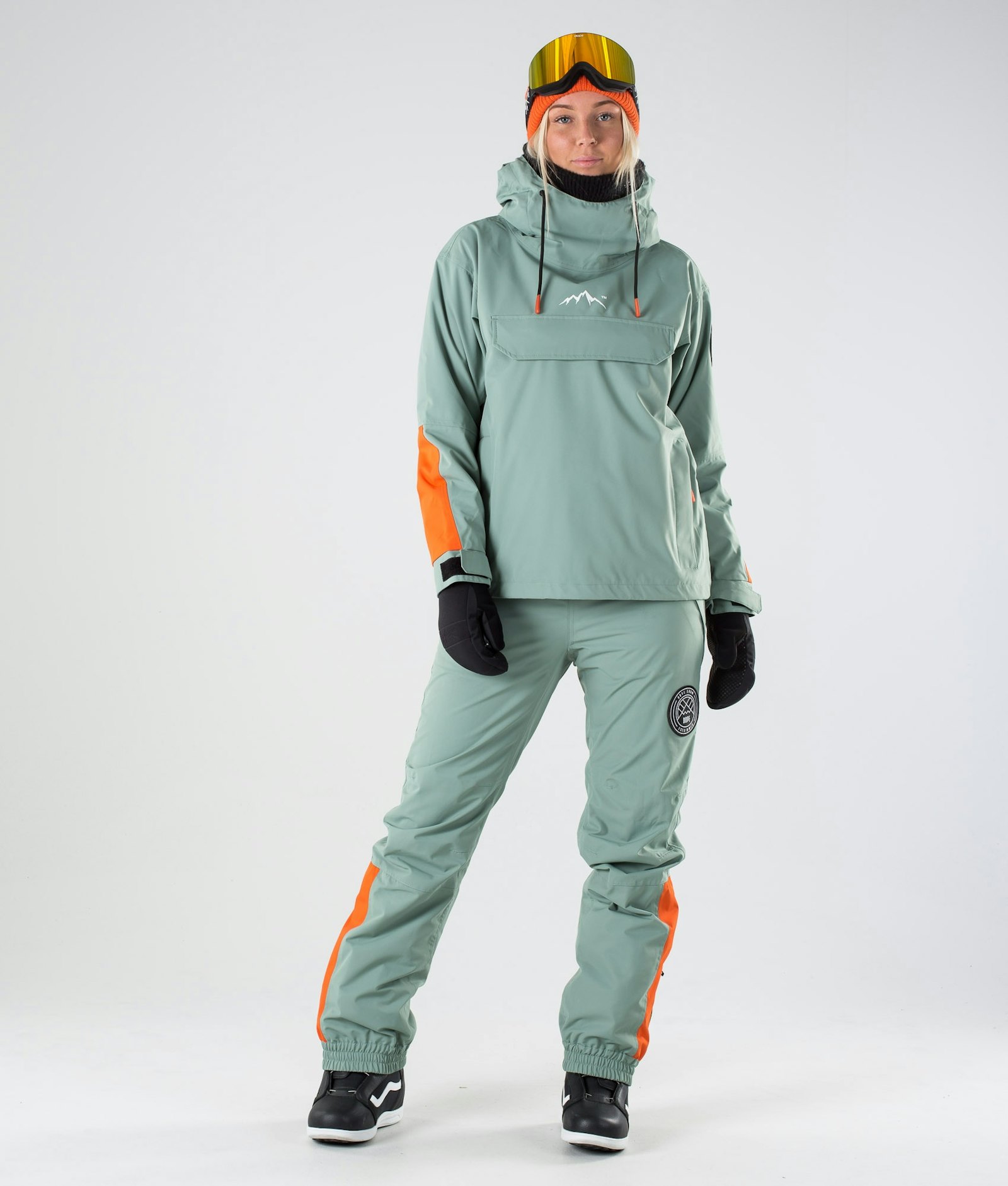 Dope Blizzard W 2019 Kurtka Snowboardowa Kobiety Limited Edition Faded Green Orange