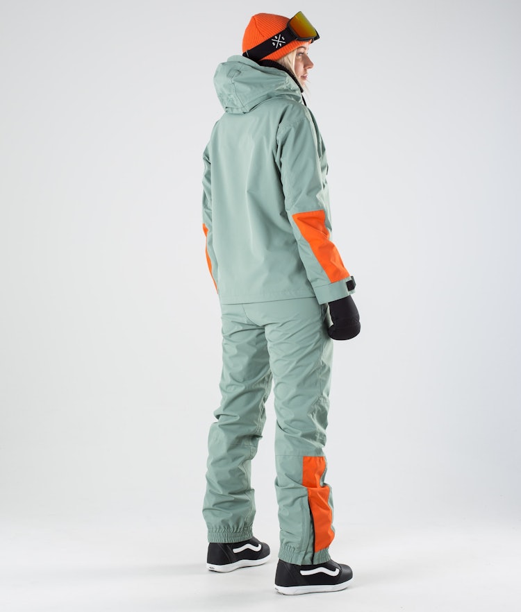 Dope Blizzard W 2019 Snowboard Jacket Women Limited Edition Faded Green Orange
