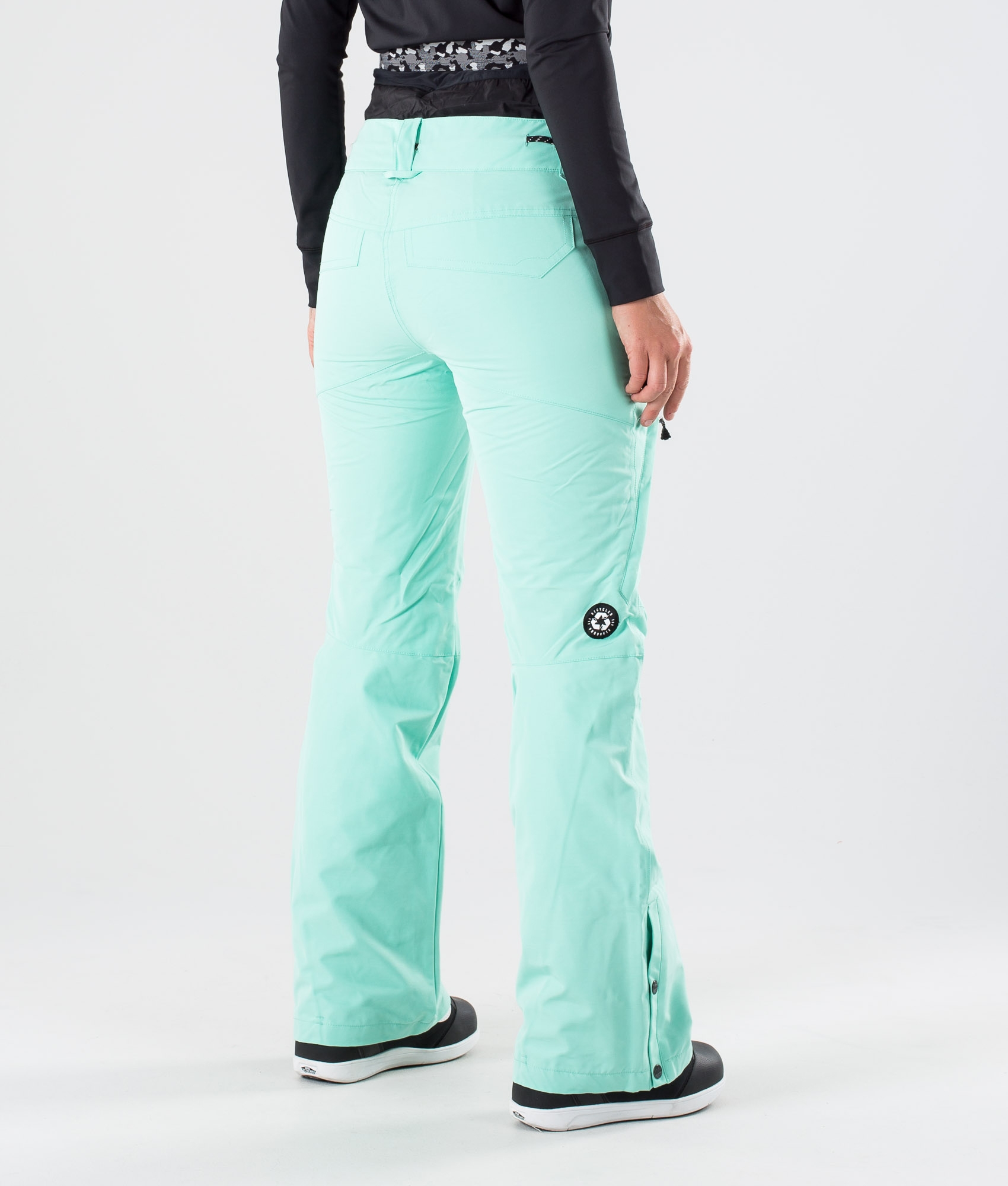 mint green snow pants