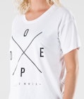 Dope Grand 2X-UP T-shirt Dames White
