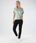 Dope Grand 2X-UP T-shirt Dame Faded Green