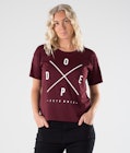 Dope Grand 2X-UP T-shirt Kvinna Burgundy