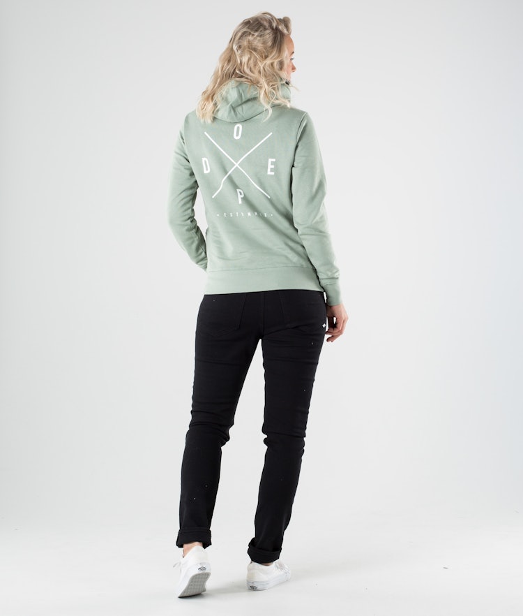 Dope Copain 2X-UP Hoodie Dames Faded Green