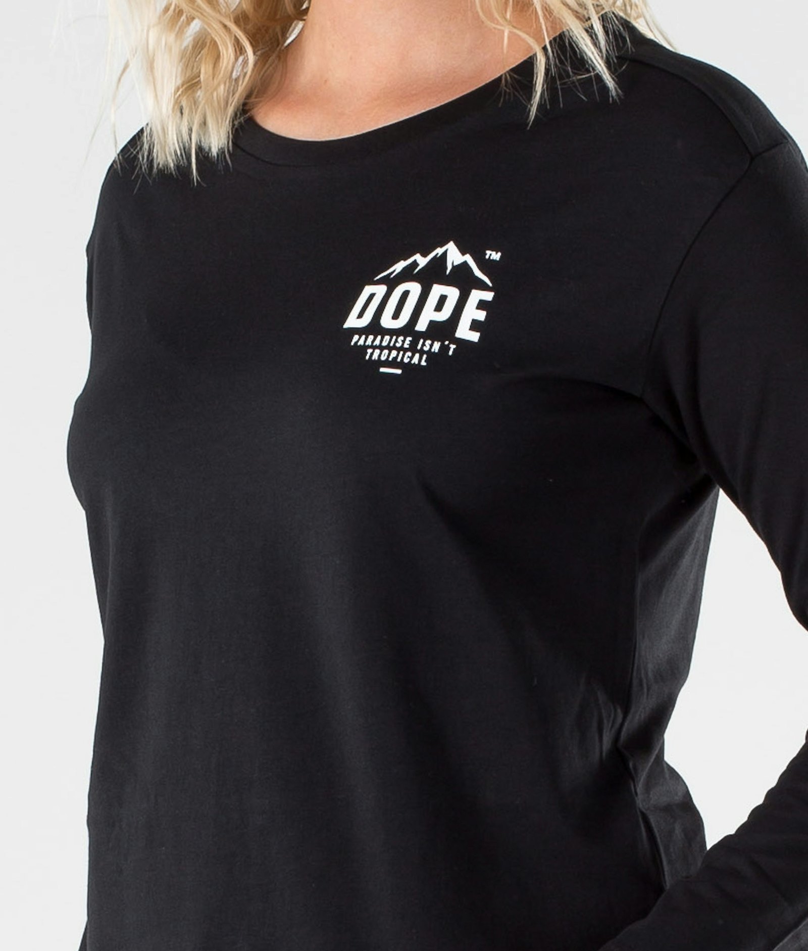 Dope Amica Paradise II T-shirt Manches Longues Femme Black
