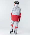 Fawk 2020 Ski Jacket Men Light Grey/Red, Image 9 of 9